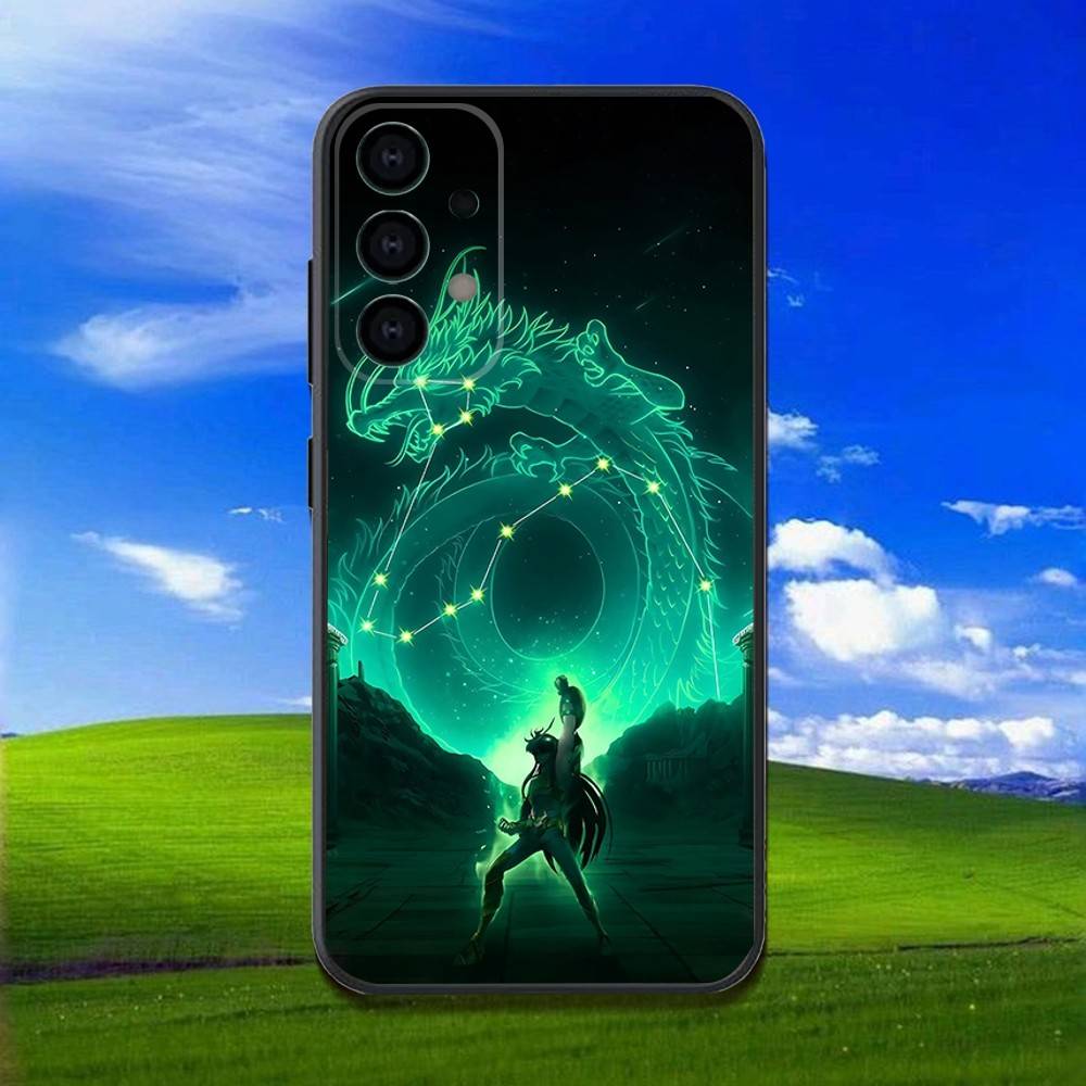 Phone Case For Samsung Galaxy A13,A21s,A22,A31,A32,A52,A53,A71,A80,S-Saint Seiya Knights Zodiac Soft Black Shell