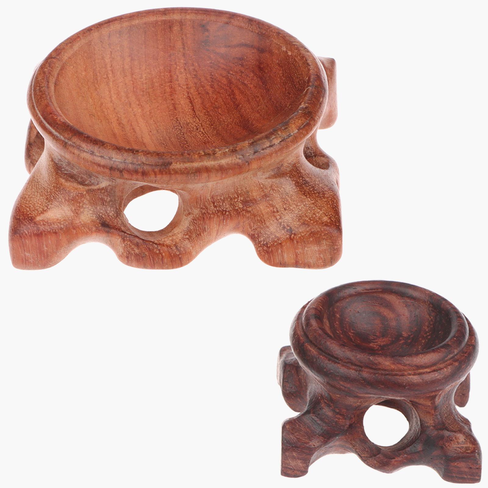 

2 шт. Основи для кришталевої кулі, Підставка для кришталевої кулі, Натуральна дерев яна підставка для демонстрації one size