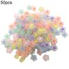 50Pcs DIY Accessories Charm Decorative Multicolor Cute Mini Flower Beads Ornament Jewelry Making Hairwear Accessories