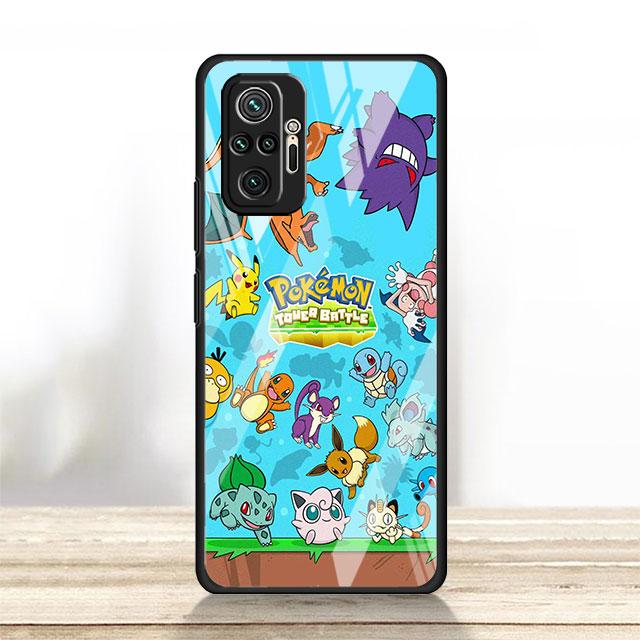 Θήκη από Γυαλί Anime Comic Pokemon Για Xiaomi Mi Poco X3 NFC F3 11T 11 Lite Funda Για Redmi Note 11 Pro 10 9 8 9C K40 Κάλυμμα Τηλεφώνου