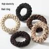 4.5cm High Elasticity Donut Hair Tie – Durable, No Damage, Solid Color, Perfect for Girl Buns