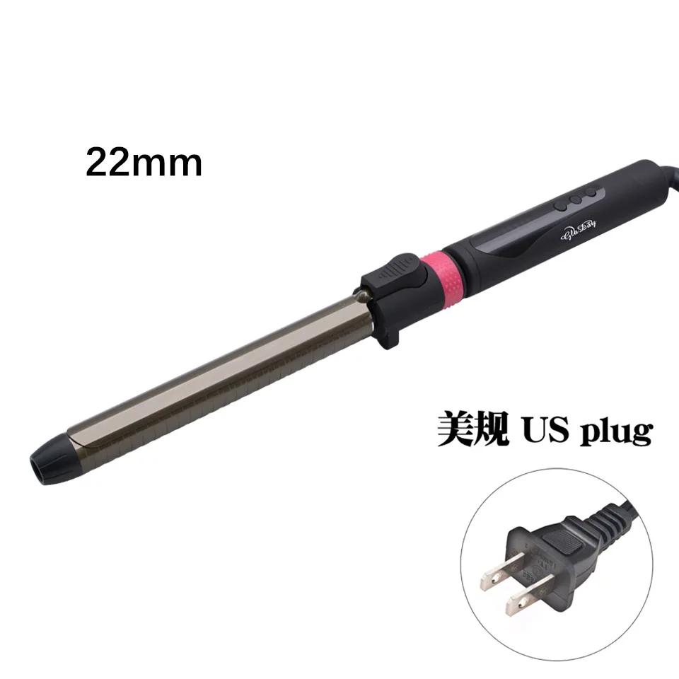 Bestseller Neues 9mm Lockeneisen Kurzes Haar Haar-Eisen-Klammer 360 Grad Drehbar Lockeneisen