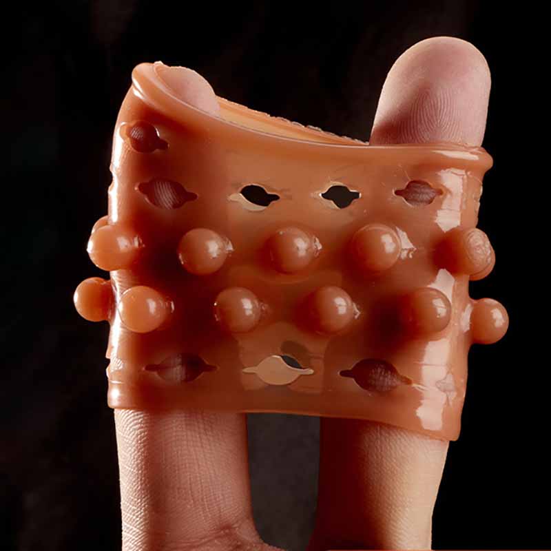 Hollow In Pearl Ball Spiked Condom Sheep Eye Ring Penis Ring Delayed Locking Ring Couple Adult Sexual Product