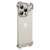 Apple 17Pro & 16Promax Anti-Vingerafdruk Valbestendige Telefoonhoes met Metalen Hoeken en Unieke Vorm.