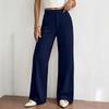Women's Versatile Wide Leg Pants Business Casual Flattering Color for Work Commute