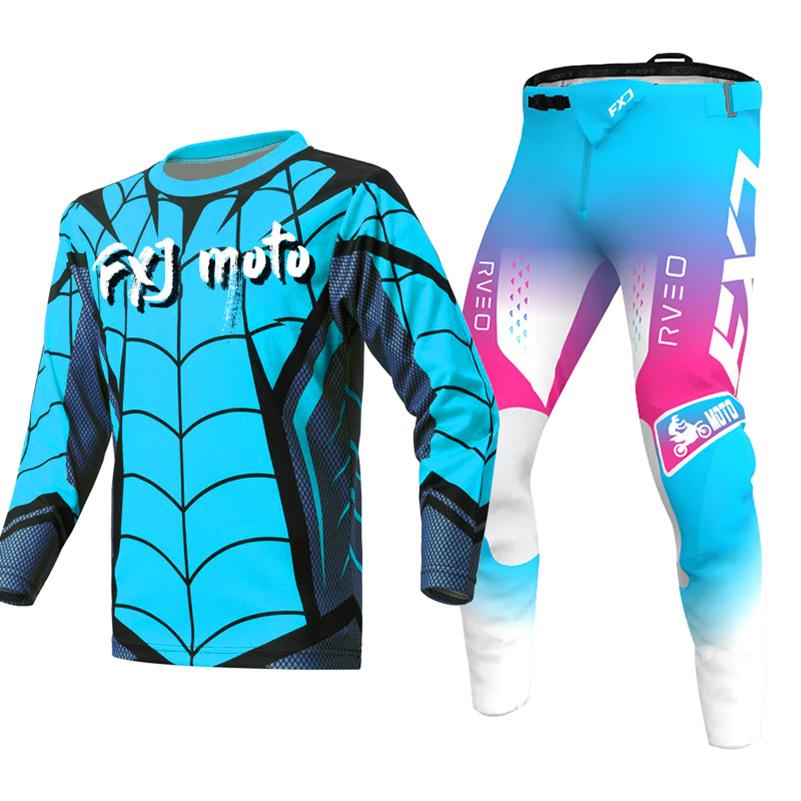 Motocross-Ausrüstungsset für Kinder 4 5 6 7 8 9 10 11 12 13 Jahre Jugend Kind Motorrad Junge Mädchen Jersey Hose Kits Rennanzug Offroad Enduro MX MTB