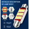 12pcs Interior Lights LED 31mm 36mm 39mm 41mm Feston C5w C10w Interior Dome Light Reading Light License Plate Light Camping Light