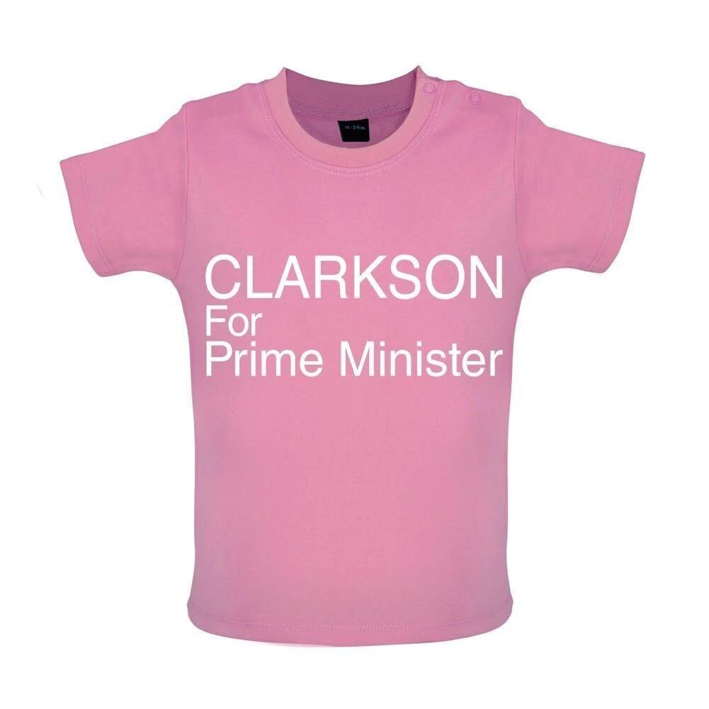 Clarkson For Prime Minister - Kids T-Shirt Tees Top - Jeremy Farm Heated Diddly 100