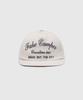 FAKE CAMPER Script Camper Script Lettering Snapback [Ivory]