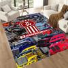 Kenworth Illuminated Logo Sign Square rugs are a great choice for living rooms, bedrooms, home décor, and as gifts.