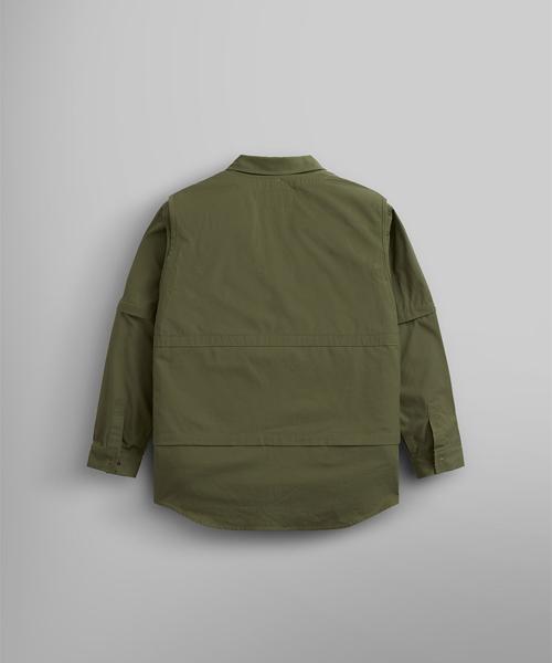 ALPHA INDUSTRIES C-1 Mode Shirt Jacket Og-107 Green