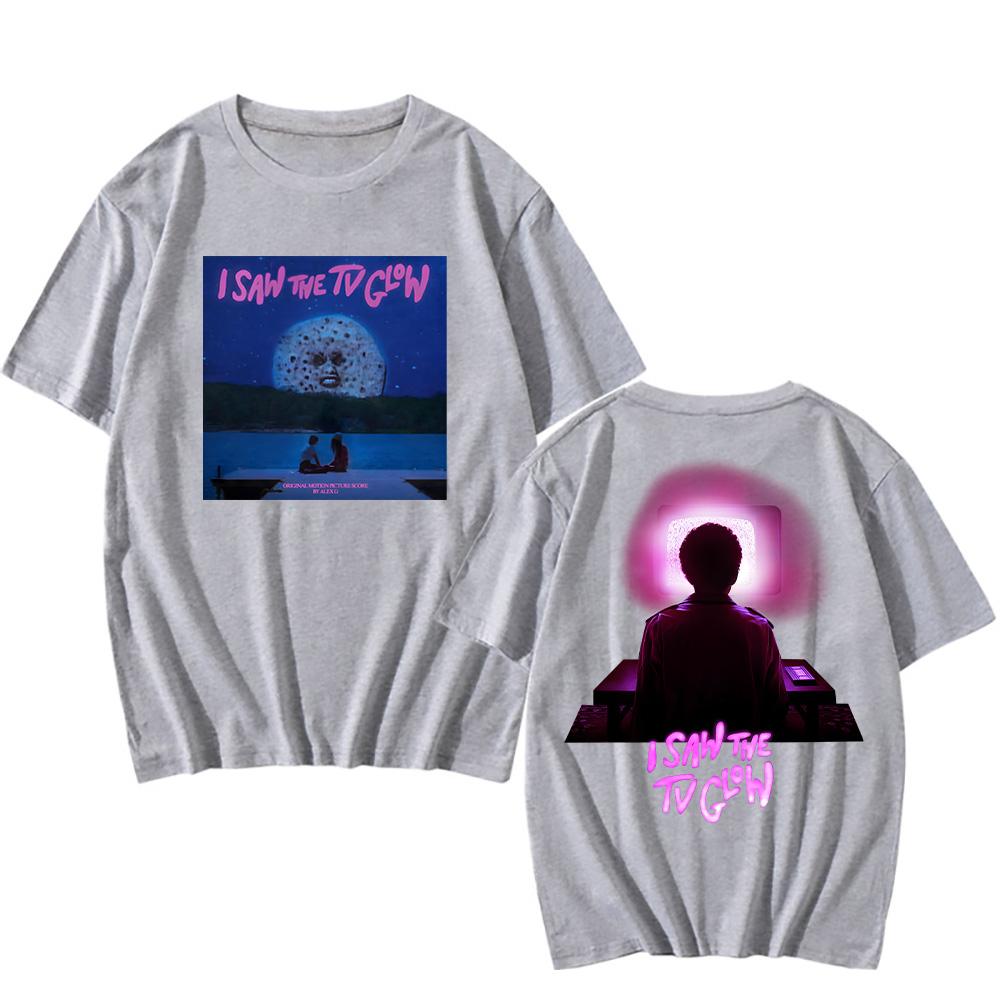 Alex G I Saw The TV Glow Graphic Print Tshirt Fashion Fun Oversized Tee Unisex Vintage Top New Cotton T Shirt Creative Aesthetic T-shirt