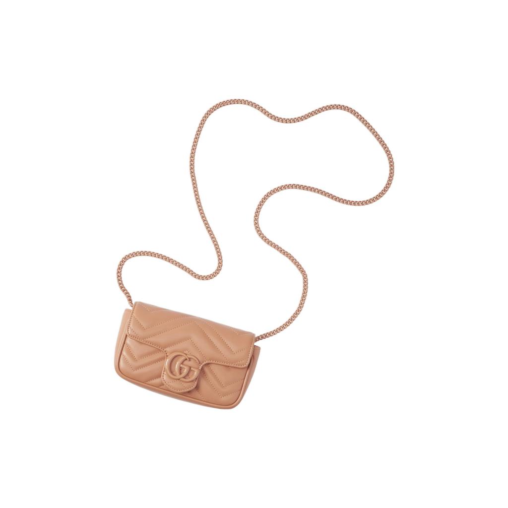 Gucci GG Marmont Matelasse Super Mini Bag Camelia Women Shoulder_bags Tan 476433-AABZK-2754