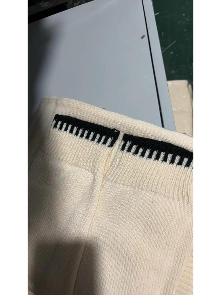 2024 Autumn/Winter Fashion Solid Color Sweater and Loose Two-Piece Casual Set for Women