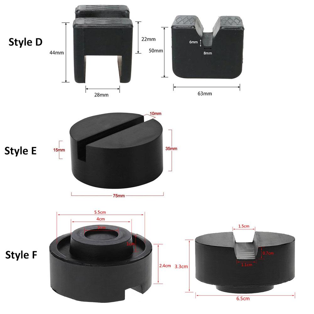 Universal Car Lift Jack Stand Rubber Pads Floor Slotted Car Jack Rubber Pad Frame Protector Adapter Jacking Tool