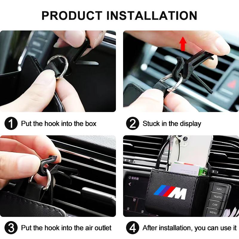 Car Air Outlet Storage Box Phone Glasses Organizer Car Goods For BMW M E34 E36 E60 E90 E46 E39 E70 F10 F20 F30 X5 X6 X1 M3 M5 M6 E71 F01 F02 F87
