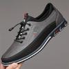 Men'S Plus Size Color Block Dress Shoes - Breathable Non-Slip Rubber Sole, Stylish Lace-Up Design for Business & Casual Wear, Comfortable EVA Insole