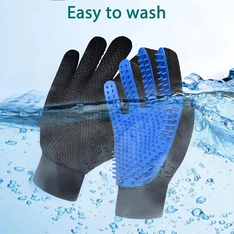 Pet Hair Remover Shower Gloves Puppy Cats Bath Brush Cleaning Silicone Comb Glove Massage Grooming Dogs Supplies