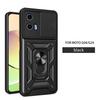 For Motorola G04 Case Moto G54 G84 G04S G24 G54Power Cover Magnetic Ring Holder Armor Phone Case Slide Camera Protect Back Cover