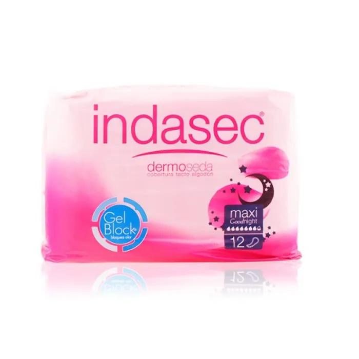 Indasec Dermoseda Good Night Inkontinenzkompresse Maxi 12 Einheiten