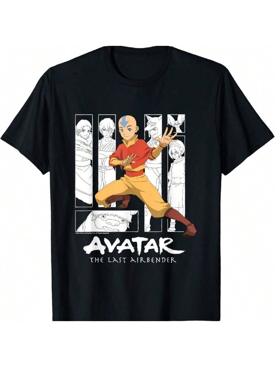 Avatars The Last Airbender Aang Character Montage T-Shirt S