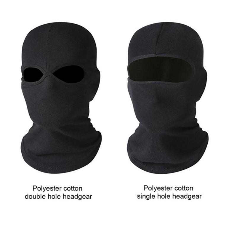 Winter Men'S Balaclava Full Face Mask Hat Unisex Army Tactical Cs Windproof Caps Beanies Warm Cycling 2 Hole Elastic Hood Cap