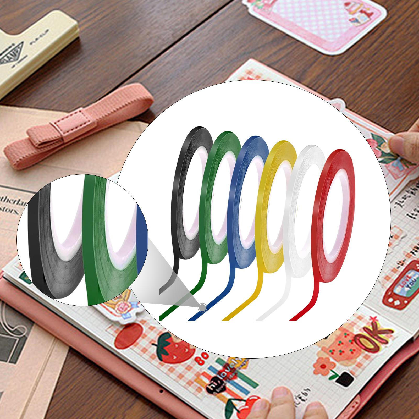 

6 шт. Лента для белой доски Ленты-пинстрайпы для доски сухого стирания Самоклеящаяся Электрическая Графическая Детское искусство