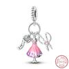 100% 925 Silver Charms Pendant Airplane Beach Sailing Hat Sun Energetic Attractiveness Design For Fine Jewelry Making