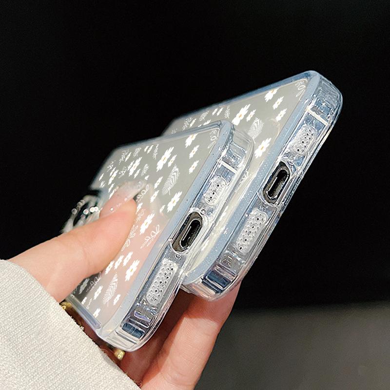 Luxury Flowers Print Case For iPhone 17 18 Pro Max Plating Lens Clear Soft Cover For iPhone 16 15 14 13 Pro Max 17E