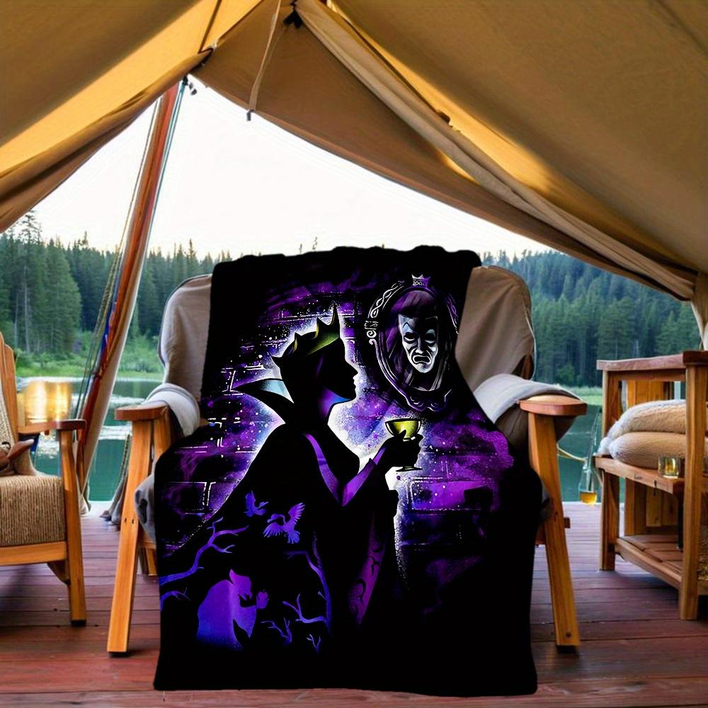1pc, Disney Villains The Evil Queen Blanket Seasonal Universal Throw Blanket for Friend, Outdoor Blankets, Living Room, Travel, Camping