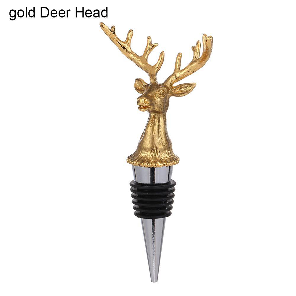 Deer Head Wine Stopper Beverage Bottle Cap Leak Proof Champagne Bottles Sealer Stoppers Wine Cork Bartender Tool Wine Accessorie 7