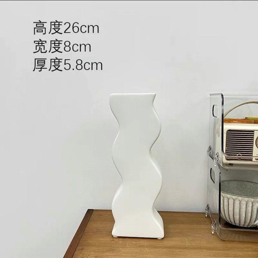 Creative Amphora Special-shaped Vase Living Room Dining Table Decoration Simple Art Cutout Ceramic Vase Flower Home Decoration