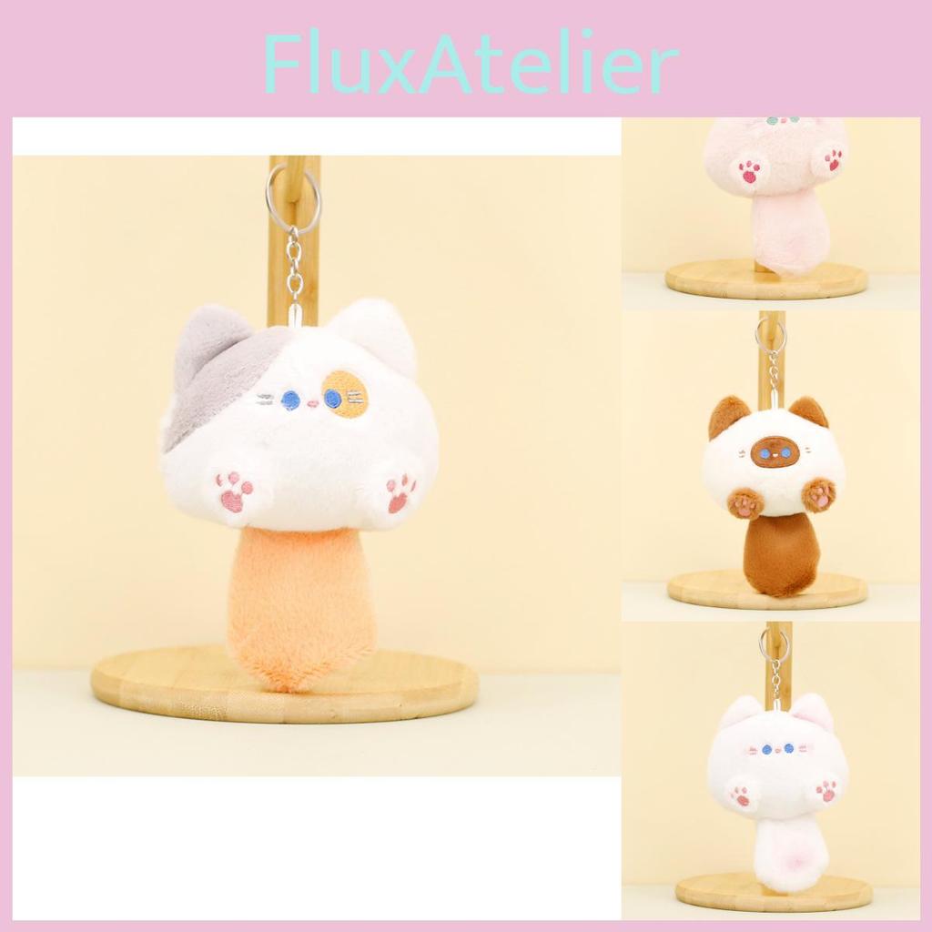 Cuddly Starry Sky Cat Plush Keychain Cute Kitty Wedding Throw Stuffed Doll