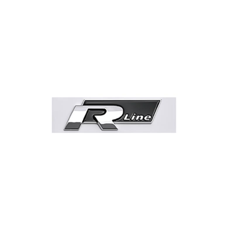 AABLB1 Badge Sticker For Volkswagen VW Rline Logo Tiguan L TAYRON TACQUA T-ROC X Bora Passat Touran CC Golf ABS Car Front Grille Emblem