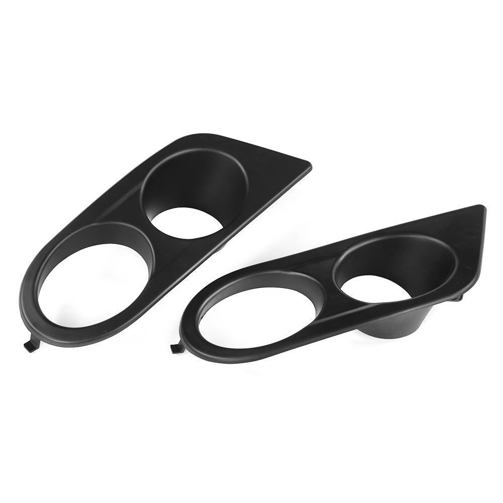 2pcs Front Bumper Foglight Cover Dual Holes Car Accessory Fit for E46 M3 2001?2006Matte Black