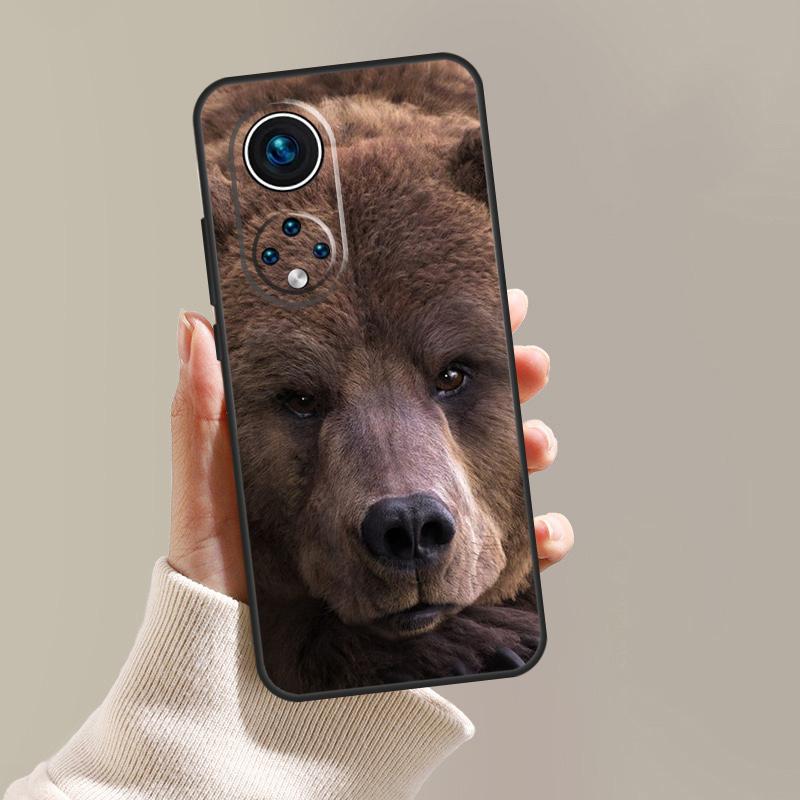 Grizzly Bear Case For Honor Magic 5 Pro 10 50 70 90 Lite X7 X8 X9 X6a X7a X8a X9a Magic 4 Lite Coque