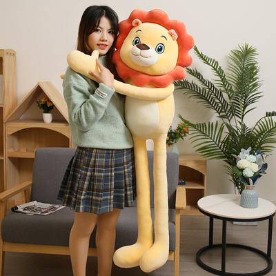 50 /130cm Carino Grande Appeso Gancio E Anello Mano Scimmia Peluche Farcito Leone Tigre Animale Lavorato A Maglia Ragazzi Baby Doll Regalo Di Compleanno
