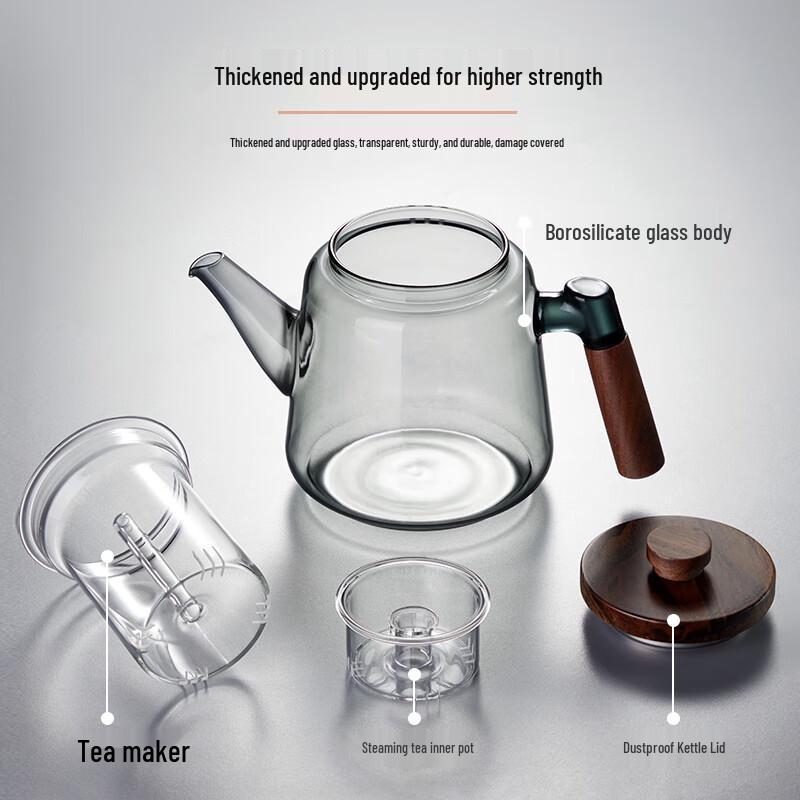 TEAHUE Glass Teapot with Infuser