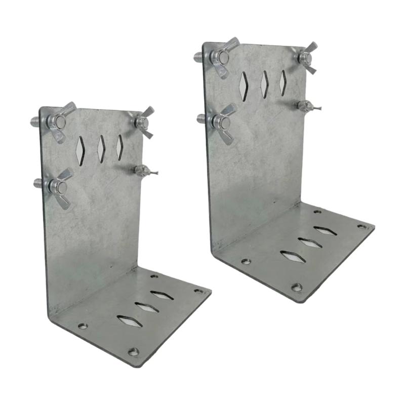 

2pcs Heavy-Duty Steel Leveling Brackets Multifunctional Level Stand for Perfect Vertical & Horizontal Alignment Tasks 1