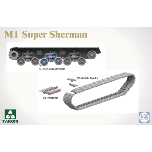 Takom 1/35 M1 Super Sherman Plastic Model TKO2206 (Tank)