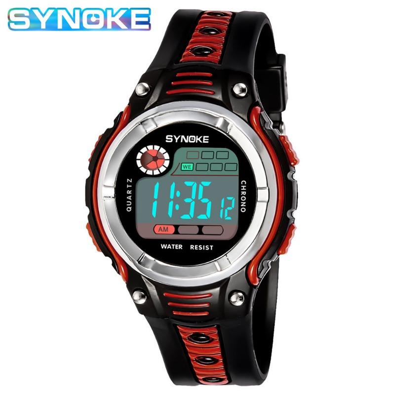 Top brand new watch large dial plastic tape new student sports waterproof electronic wrist watch