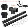 60/120/200/300cm Car Heater Accessories Stainless Steel Exhaust Pipe Parking Heater Fuel Tank Exhaust Pipe Car Heater LCD Switch