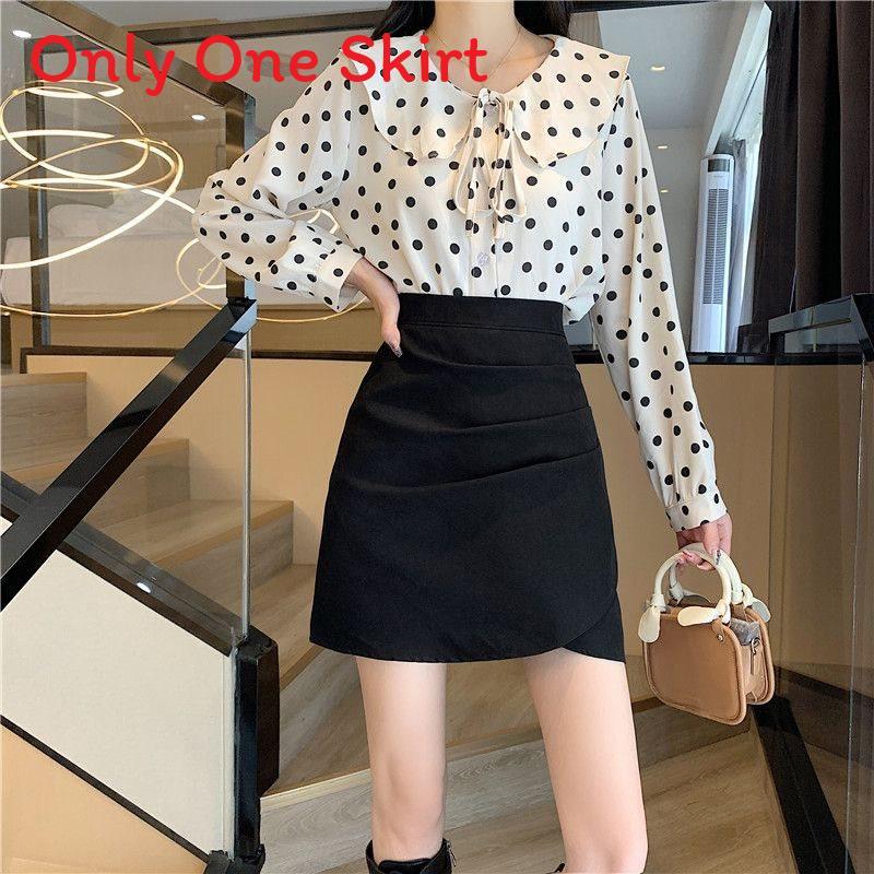 Classic High Waist Mini Skirt With Ruffles And Zipper For Stylish Women