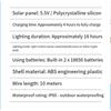 1SET Solar LED Chandelier, Single or Double Head Outdoor Chandelier, IP65 Protection Rating Camping Decorative LED Bulb