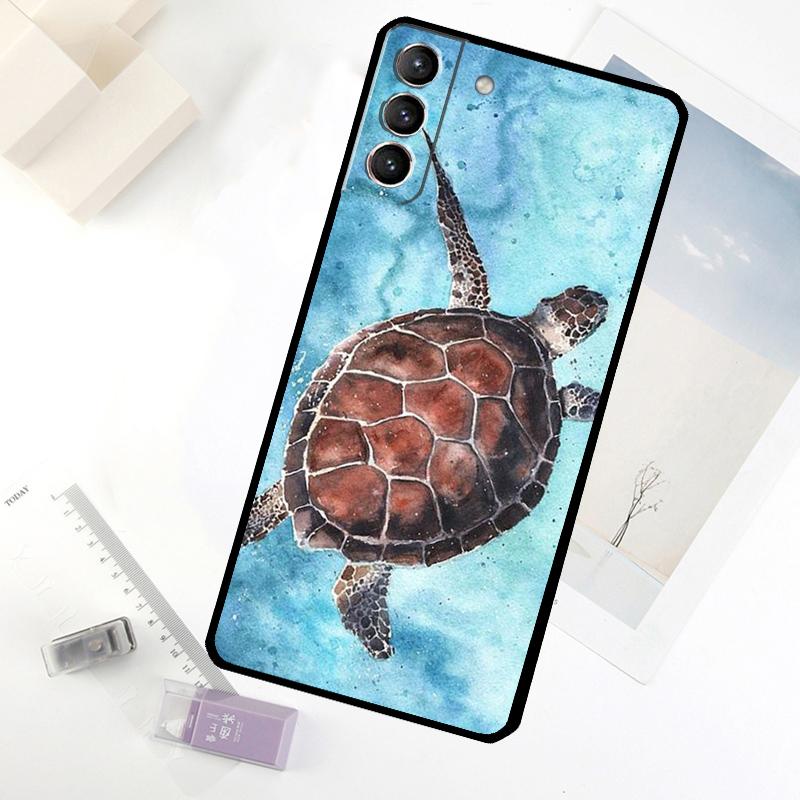 

Греющиеся зеленые черепахи Чехол для телефона Для Samsung Galaxy S25 S26 Ultra S20 S21 S22 S23 S24 Ultra S10 Plus S25 FE Чехол Galaxy S21 Plus