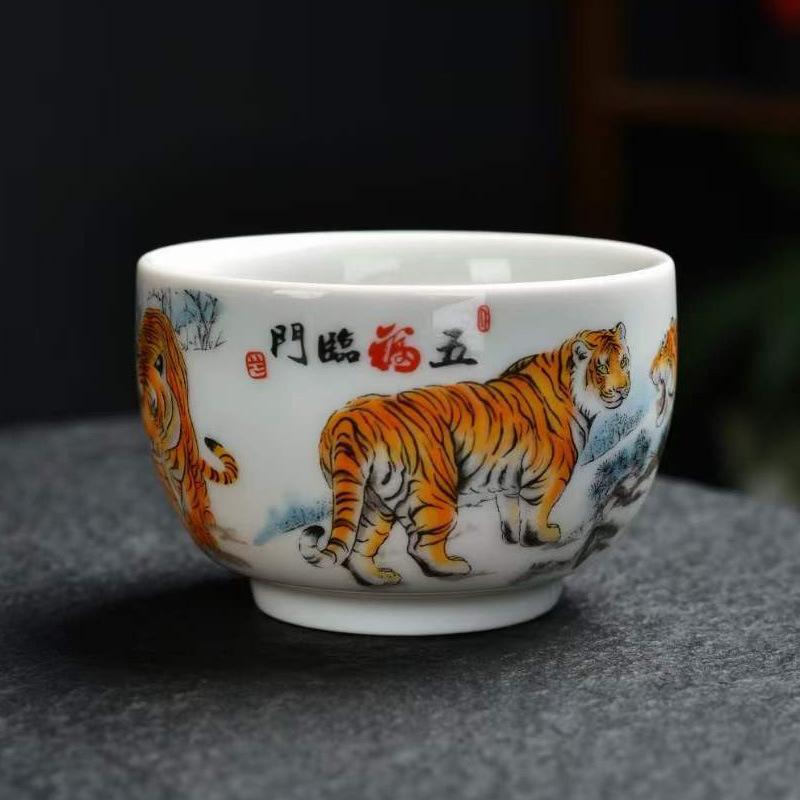 

Цзіндечжень Старовинна Майстерська Чашка Синьо-Біла Чашка для Чаю Цзяньчжань Домашня Одиночна Чашка для Чаю E-Commerce Чашка для Чаю 130ml