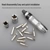 14-Piece Chrome Vanadium Steel Impact Screwdriver Bit Set with Iron Box
