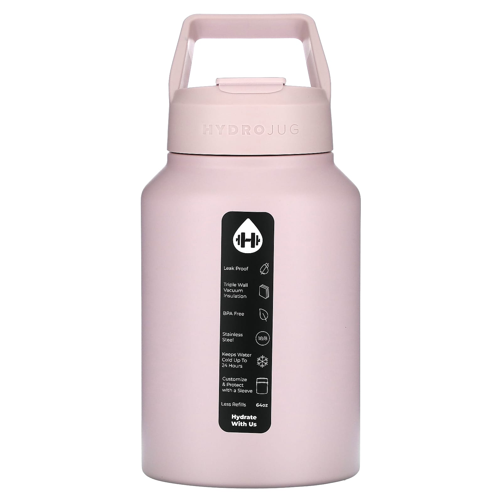 

Stainless Steel Jug, Pink Sand, 64Oz