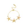 Seaside Light Luxury Resort Bracelet Stainless Steel High-End Shell Starfish Bracelet Adjustable Temperament Jewelry