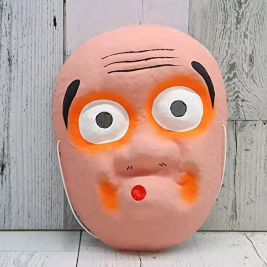 Japanese-made mask Hyottoko papier-mâché washi festival dance cosplay Japanese-style mame shibori street fair event